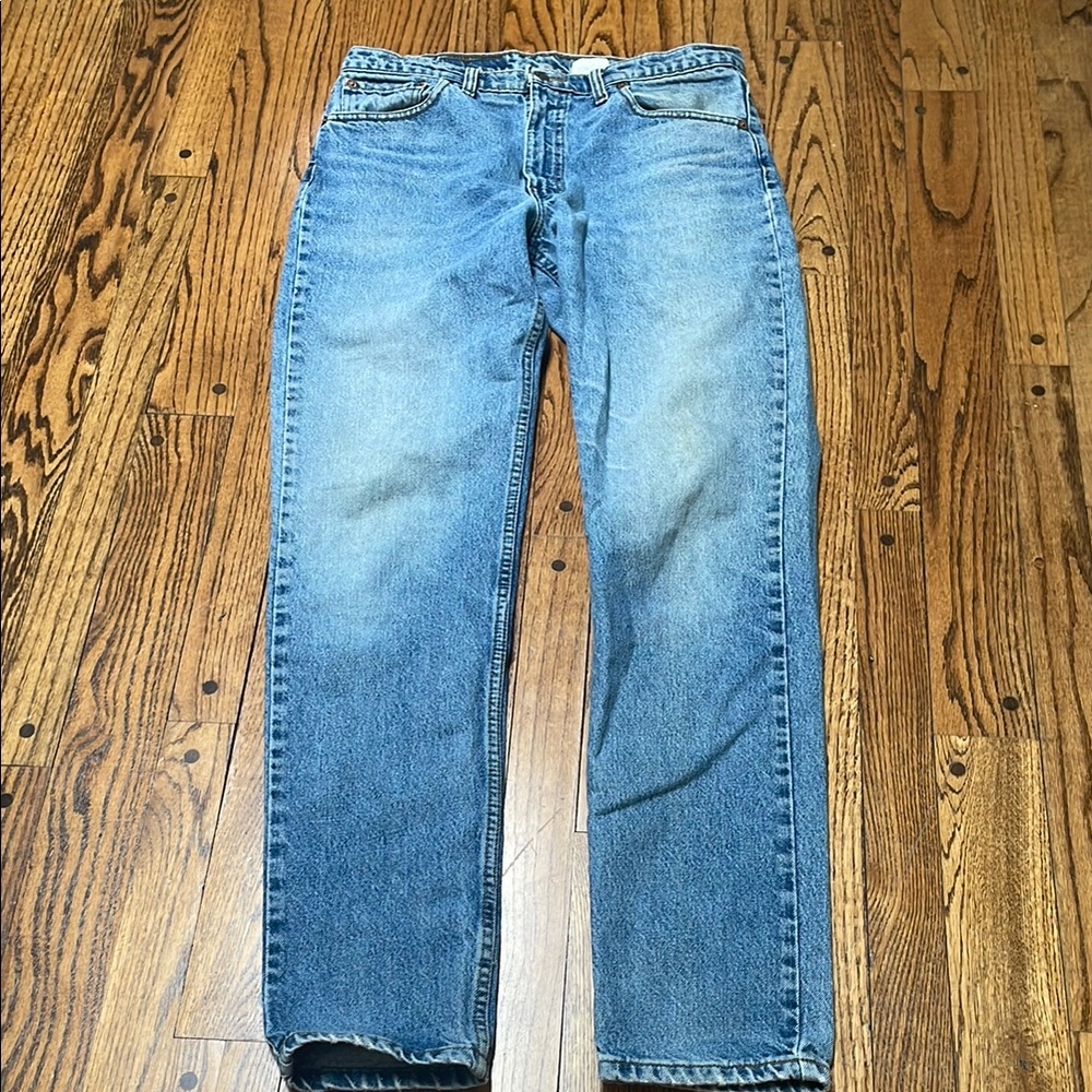 Levi's (small e) 512 Slim Fit Tapered Leg 36x34 (33x 33.5 IRL) jeans lived in